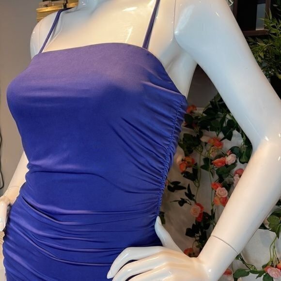 Forever 21 Ruched Bodycon Midi Dress Size M RefY004 - Picture 7 of 12